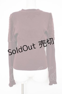 Preview of モチーフレースプルオーバー  ワイン