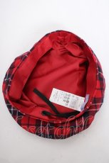 画像5: axes femme kawaii / タータンチェックベレー帽  赤 Y-26-10-12-005-AX-AC-SZ-ZY (5)