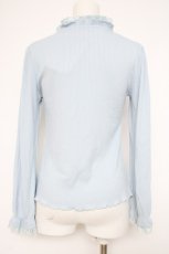 画像3: axes femme / フリルカットプルオーバー  サックス Y-26-10-12-080-AX-TO-SZ-ZY (3)