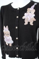 画像2: axes femme kawaii / ハロウィンナイト刺繍カーデ M 黒 Y-26-10-12-083-AX-TO-SZ-ZY (2)