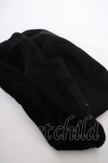 画像5: ALGONQUINS / 刺繍入りネコ耳帽子  黒 Y-26-10-12-006-AL-AC-SZ-ZY (5)