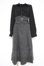 画像1: axes femme / ハイウエストドッキングワンピース F 黒 Y-26-10-12-097-AX-OP-SZ-ZY (1)