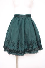 画像1: axes femme / うさぎフロッキースカート  グリーン Y-26-10-12-113-AX-SK-SZ-ZY (1)