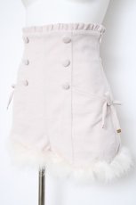画像2: pium / ハイウエストファーショートパンツ F アイボリー Y-26-10-12-114-LO-PA-SZ-ZY (2)