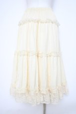 画像2: m petit by misako / NINA’Sペチスカート M 生成り Y-26-10-12-122-LO-SK-SZ-ZY (2)