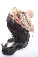 画像2: Kurumi Collaboration / KRM*ゴブランベレー  ベージュ Y-26-10-12-002-LO-AC-SZ-ZY (2)