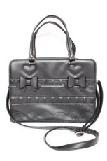 画像1: BABY,THE STARS SHINE BRIGHT / 2つおリボンBag  黒 Y-26-10-14-028-BA-BG-SZ-ZY (1)