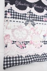 画像4: LIZ LISA / Sweet Gingham Tea Room柄トートバック  黒 Y-26-10-14-032-LO-BG-SZ-ZY (4)