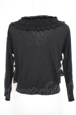 画像3: axes femme / レースフリルショートパーカー M 黒 Y-26-10-14-039-AX-TO-SZ-ZY (3)