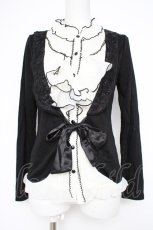 画像1: axes femme / jkレイヤード風プルオーバー M 黒 Y-26-10-14-048-AX-TO-SZ-ZY (1)