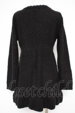 画像3: axes femme / ニットサテンバラロングカーディガン M 黒 Y-26-10-14-057-AX-TO-SZ-ZY (3)