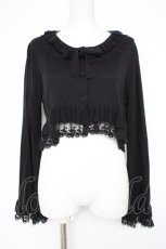 画像1: ATELIER PIERROT / Rose Waltz Cardigan  黒 Y-26-10-14-062-EL-TO-SZ-ZY (1)