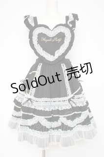 Angelic Pretty / Heart胸あて付スカート(2025) 黒 Y-26-10-14-076-AP