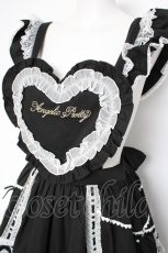 画像2: Angelic Pretty / Heart胸あて付スカート(2025)  黒 Y-26-10-14-076-AP-SK-AS-ZY (2)