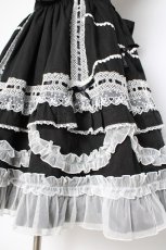 画像3: Angelic Pretty / Heart胸あて付スカート(2025)  黒 Y-26-10-14-076-AP-SK-AS-ZY (3)