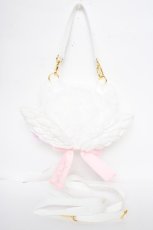 画像2: Angelic Pretty / Milk Catフェイスポーチ  白 Y-26-10-14-013-AP-BG-SZ-ZY (2)