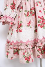 画像6: MOMOKO HOUSE / ストロベリープリントワンピース  ピンク Y-26-10-14-082-LO-OP-SZ-ZY (6)
