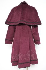 画像3: axes femme kawaii / ケープ付きナポレオンコート M ワイン Y-26-10-14-092-AX-CO-SZ-ZY (3)