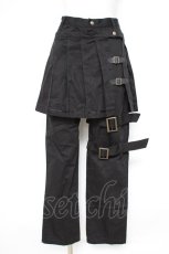 画像1: ALICE and the PIRATES / Porthosオーバースカート付きパンツ  黒 Y-26-10-14-110-PA-PA-SZ-ZY (1)