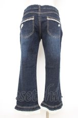 画像3: axes femme / ローズレースデニムパンツ L インディゴ Y-26-10-14-111-AX-PA-SZ-ZY (3)