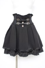 画像1: LIZ LISA / 2連リボンベルトスカパン 3 黒 Y-26-10-14-114-LO-SK-SZ-ZY (1)
