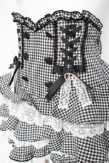 画像2: LIZ LISA / チェックティアードスカパン 0 黒 Y-26-10-14-115-LO-PA-SZ-ZY (2)