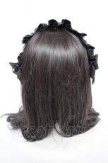 画像3: metamorphose / フリルヘッドドレス  黒 Y-26-10-14-016-ME-AC-SZ-ZY (3)