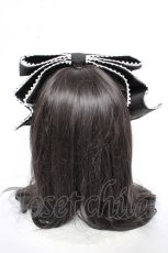 画像3: metamorphose / リボン型ヘッドドレス  黒 Y-26-10-14-018-ME-AC-SZ-ZY (3)