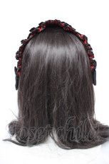画像3: metamorphose / タータンチェックヘッドドレス  赤 Y-26-10-14-021-ME-AC-SZ-ZY (3)