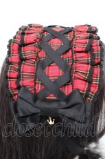 画像5: metamorphose / タータンチェックヘッドドレス  赤 Y-26-10-14-021-ME-AC-SZ-ZY (5)