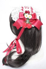 画像2: BABY,THE STARS SHINE BRIGHT / ゆらゆらいちごのStrawberry Gardenヘッドドレス  赤 Y-26-10-14-022-BA-AC-SZ-ZY (2)