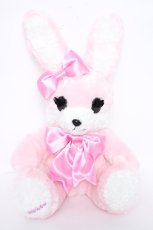 画像1: Angelic Pretty / リリカルバニーぬいぐるみ（シリアルナンバー入り）【2009年】  ピンク Y-26-10-15-007-AP-ZA-SZ-ZY (1)