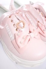 画像6: Eri Aino's collaboration / ハートチャームリボンスニーカー L ピンク Y-26-10-20-036-LO-SH-SZ-ZY (6)
