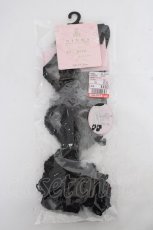画像1: m petit by misako / バラレースシアー  黒 Y-26-10-20-009-LO-ZA-SZ-ZY (1)