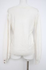 画像3: axes femme / 巻薔薇×パールデザインニット F 白 Y-26-10-20-047-AX-TO-SZ-ZY (3)