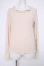 画像1: axes femme / 袖口レースデザインインナー M 生成り Y-26-10-20-050-AX-TO-SZ-ZY (1)