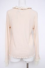 画像2: axes femme / 袖口レースデザインインナー M 生成り Y-26-10-20-050-AX-TO-SZ-ZY (2)