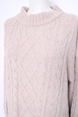 画像2: axes femme / ラメ×ベロアモールチュニック M ピンク Y-26-10-20-052-AX-TO-SZ-ZY (2)