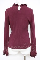 画像3: axes femme / ネックレスデザインリブプルオーバー M パープル Y-26-10-20-054-AX-TO-SZ-ZY (3)