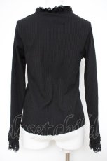 画像2: axes femme / 袖口レースデザインインナー M 黒 Y-26-10-20-058-AX-TO-SZ-ZY (2)