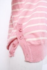 画像3: Jane Marple / ロゴ入りニット  ピンク Y-26-10-20-067-JM-TO-SZ-ZY (3)