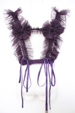 画像3: Vallee lys / Nocturne Tulle Harness  パープル Y-26-10-20-079-GO-TO-SZ-ZY (3)