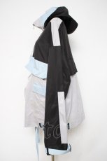 画像3: ililil / サイバーアノラックパーカー  黒×グレー×サックス Y-26-10-20-083-PU-TO-SZ-ZY (3)