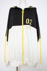 画像1: LISTEN FLAVOR / 鏡音リン・レン ジャージパーカ-  黒×白 Y-26-10-20-084-PU-TO-SZ-ZY (1)