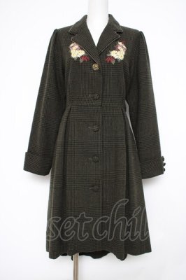 Preview of 刺繍フィッシュテールコート M グリーン