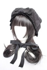 画像1: Hoshibako Works / アリシアエコル ベレー帽  黒 Y-26-10-20-015-LO-AC-SZ-ZY (1)