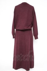 画像3: axes femme / パールニットセットアップ F ワイン Y-26-10-20-096-AX-OP-SZ-ZY (3)