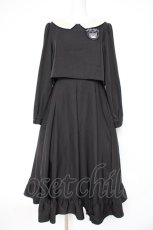 画像1: m petit by misako / サンリオキャラクターズコラボ クロミワッペン付きワンピース L 黒 Y-26-10-20-102-LO-OP-SZ-ZY (1)