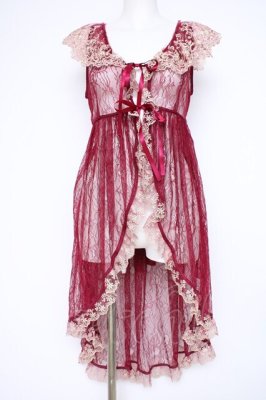 Preview of Fishtail Lace Gilet  ワイン