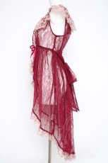 画像3: Vallee lys / Fishtail Lace Gilet  ワイン Y-26-10-20-104-GO-TO-SZ-ZY (3)